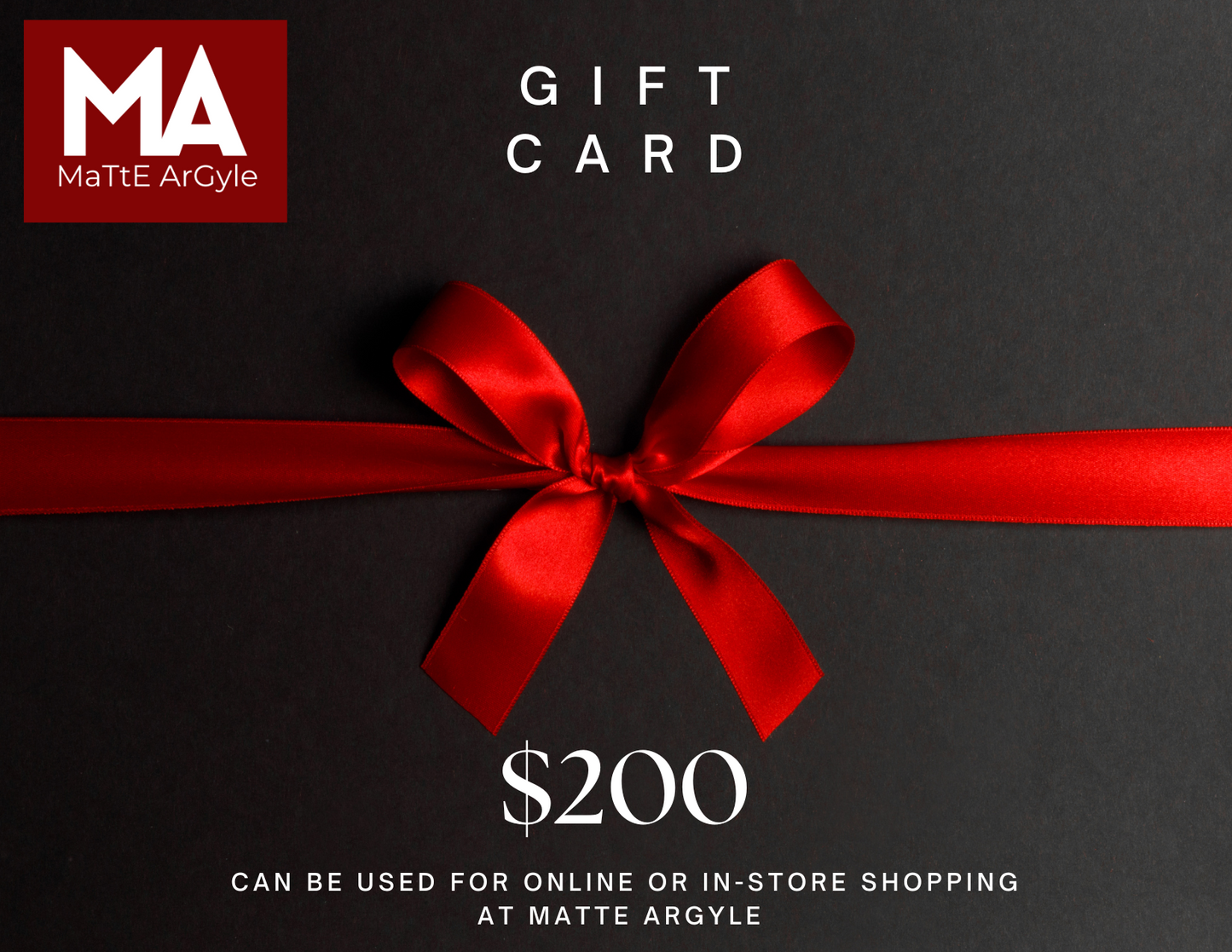 Matte Argyle Gift Card