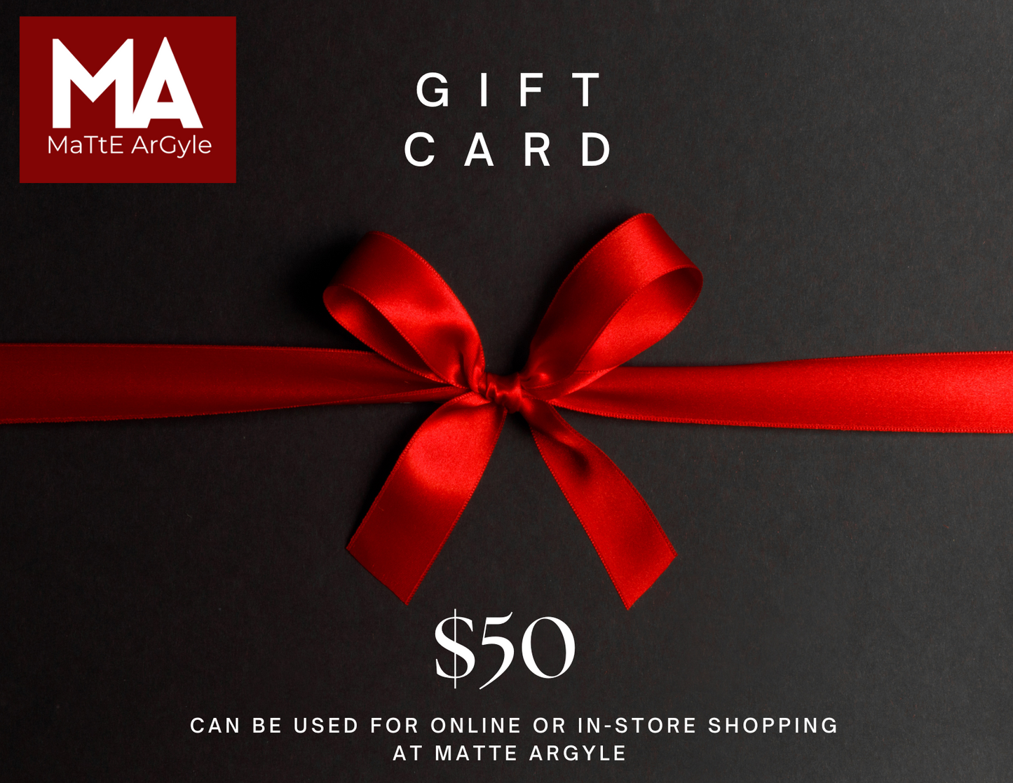 Matte Argyle Gift Card