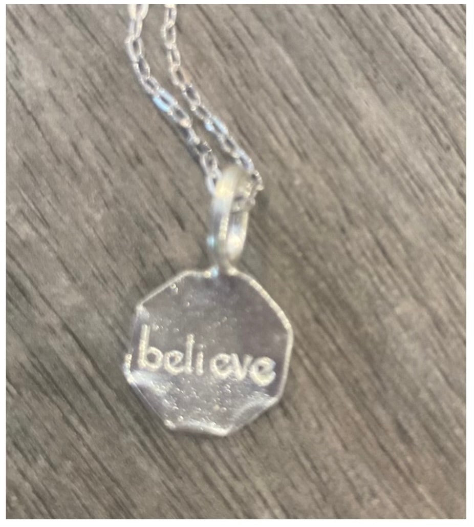 Believe Necklace (Sterling Silver) by Charlene K.