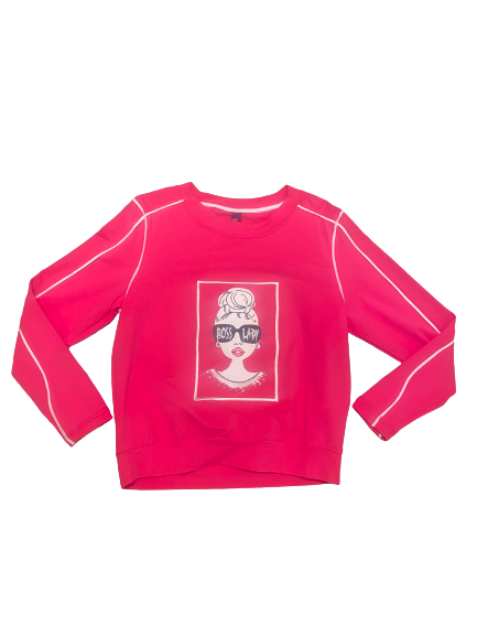Boss Lady Sweatshirt Pink