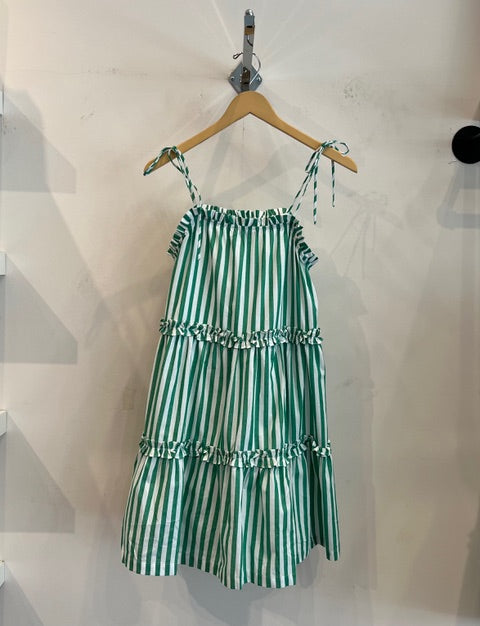 Green Stripe Dress: HAYDEN Los Angeles