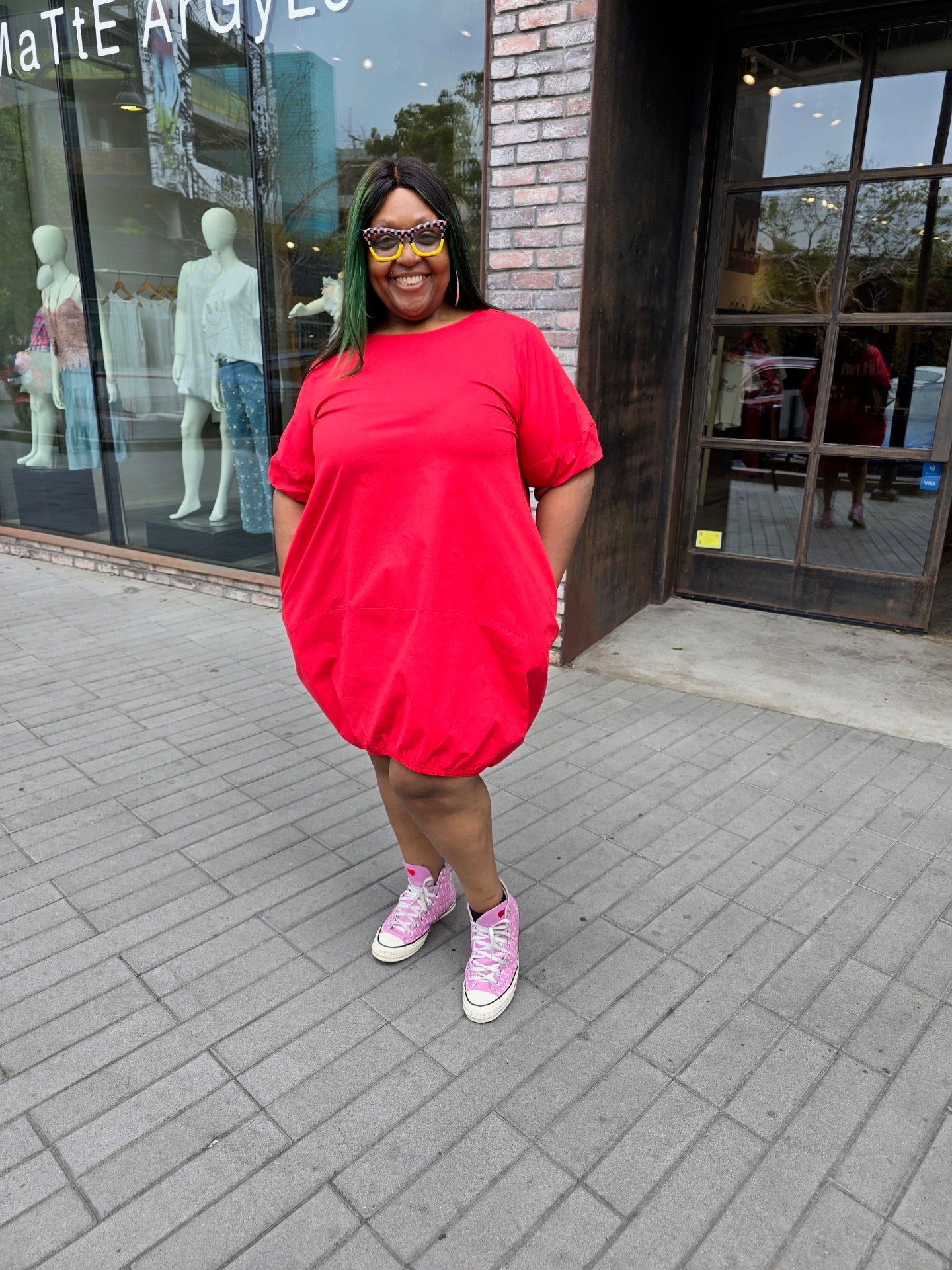 Red Dress(100% Cotton)