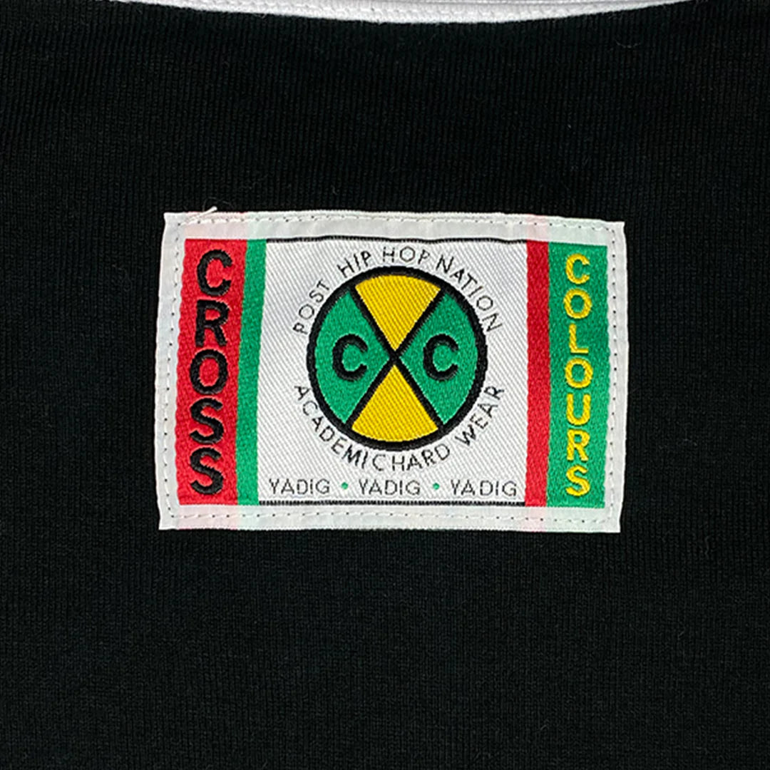 Cross Colours - Wide Stripe Patches Rugby - Black
